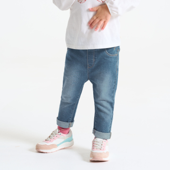 بنطال ترنج باللون الأزرق للفتيات الصغيرات